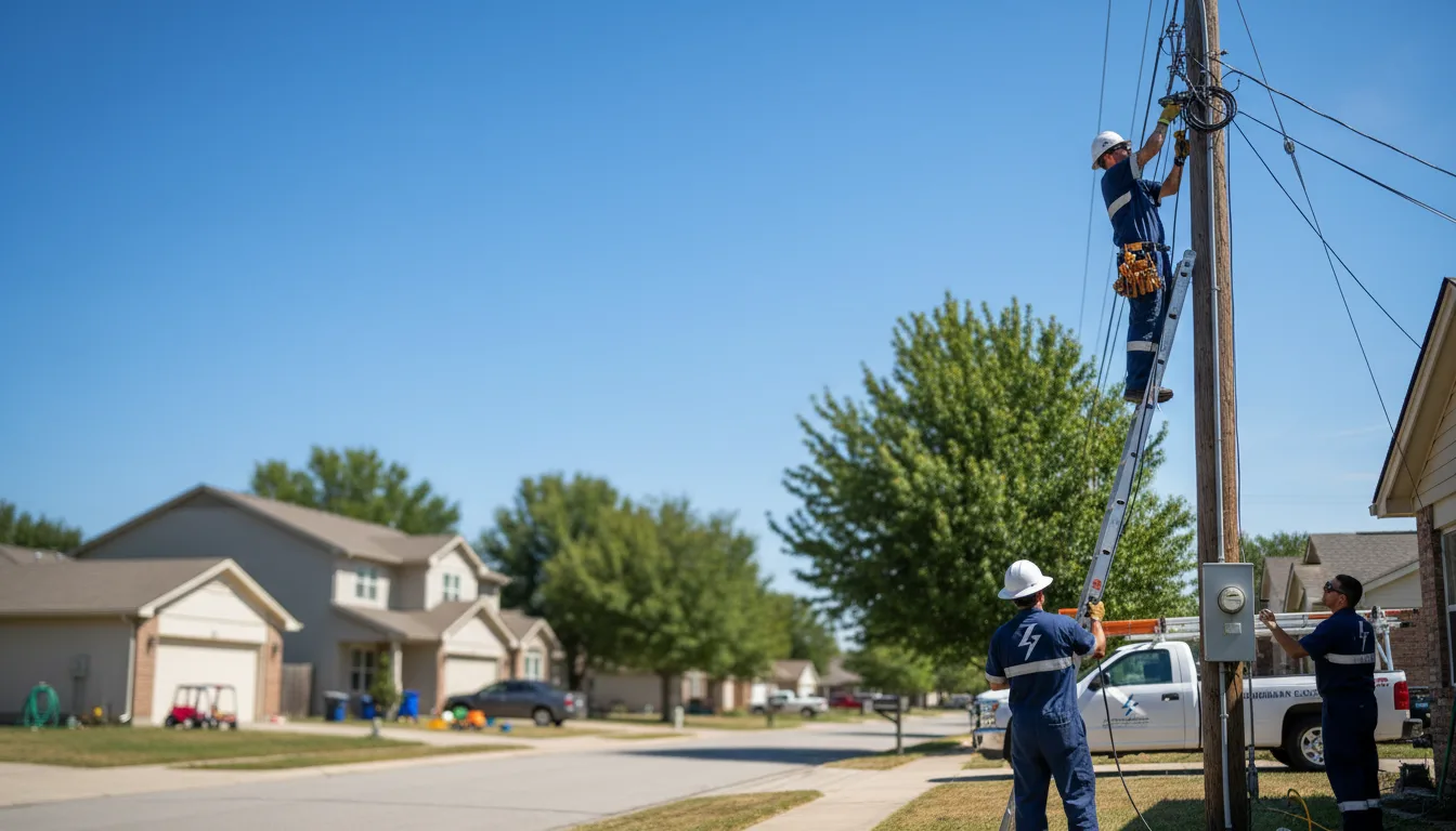 Residential electrician providing installation services in Rothschild, WI